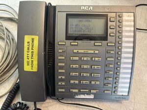 RCA Business Phone 4 Lines With Adapter *WORKS BUT NEED TO REPLACE BATTERY